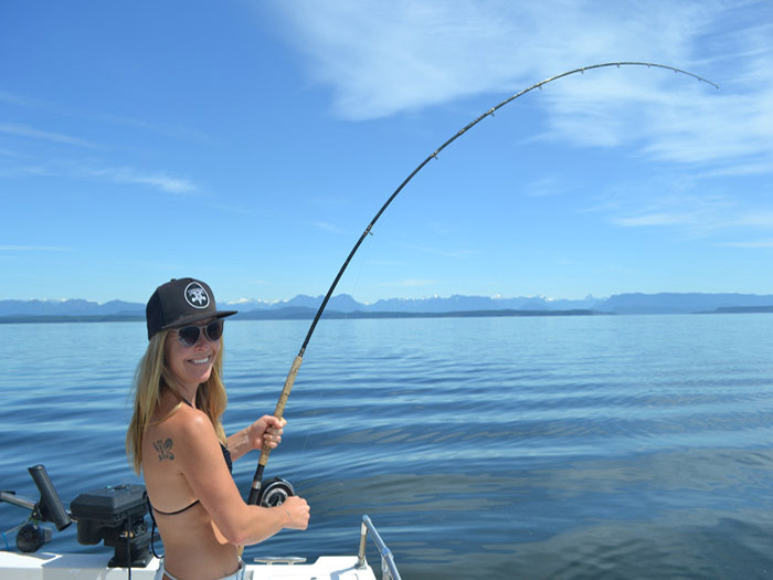 Lady on boat